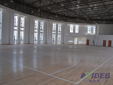 運(yùn)動(dòng)木地板室內(nèi)籃球館