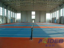 彈性丙烯酸室內(nèi)網(wǎng)球館